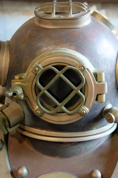 Old Vintage Diver Suit Helmet — Stock Photo, Image