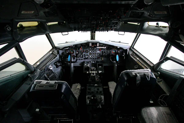 Interior Aircraft Dashboards Seats — ストック写真