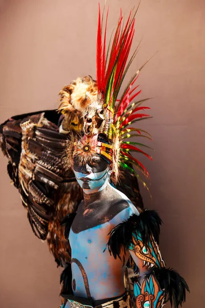 Costa Maya México Ene 2016 Actuación Prehispánica Maya Llamada Danza —  Fotos de Stock