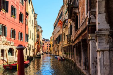 venice, italy-september 21, 2017: view of grand canal in old town 