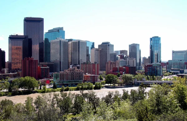 Gyönyörű Városkép Calgary Belvárosában Kanada — Stock Fotó
