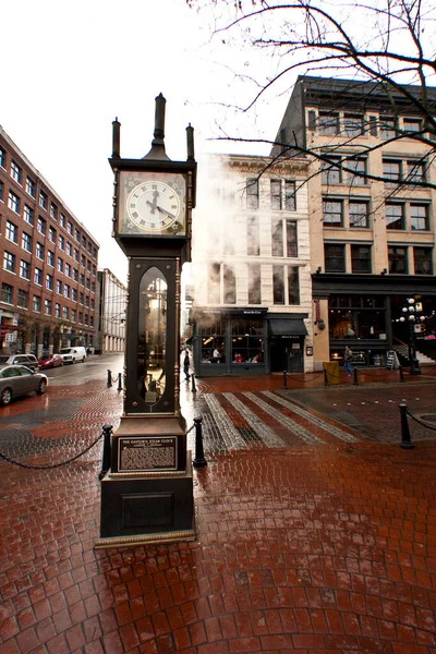 Old Steam Clock City — Fotografia de Stock