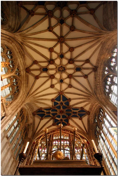 Interior Catedral Notre Dame França — Fotografia de Stock