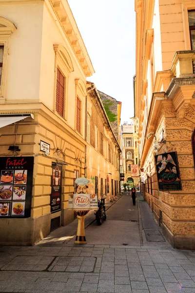 Budapest Városának Utcaképe Építészete — Stock Fotó