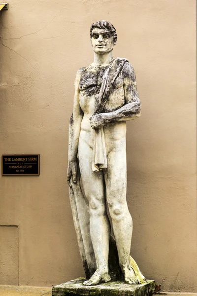 Close Shot Ancient Statue Man — Fotografia de Stock