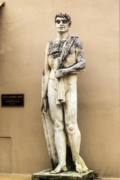 Close Shot Ancient Statue Man — Stock Photo, Image