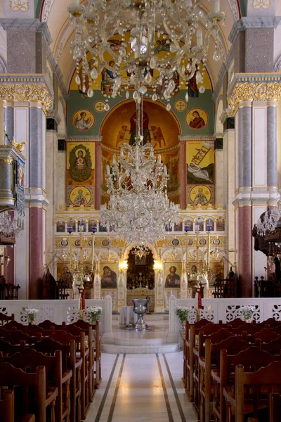 Beautiful Interior Greek Orthodox Church — Stock Photo, Image