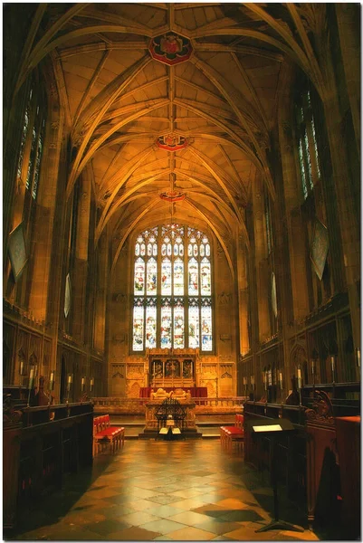 Interieur Van Kathedraal Van Kerk — Stockfoto