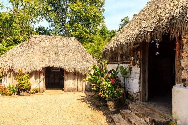 Costa Maya México Enero 2016 Casa Maya Yucatán Tradicional Funcional — Foto de Stock