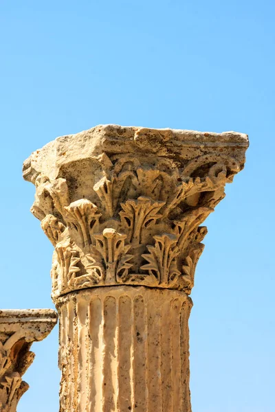 Coluna Antigo Aqueduto Romano Grécia — Fotografia de Stock