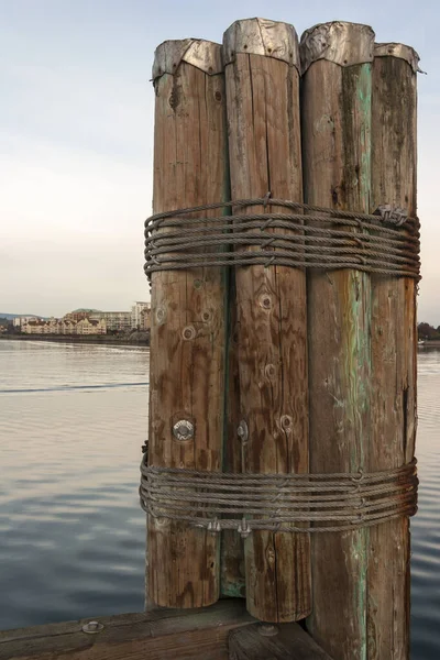 Viejo Muelle Madera Playa — Foto de Stock