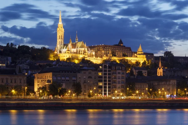 Budapešť v noci — Stock fotografie