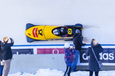 Calgary Kanada 2014 Dünya Kupası yarış kızağı
