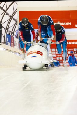 Calgary Kanada 2014 Dünya Kupası yarış kızağı