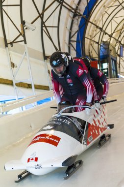 Calgary Kanada 2014 Dünya Kupası yarış kızağı