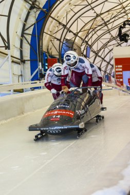 Calgary Kanada 2014 Dünya Kupası yarış kızağı