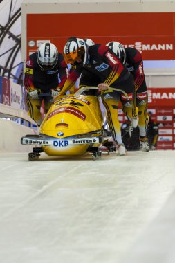 Calgary Kanada 2014 Dünya Kupası yarış kızağı