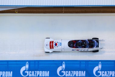 Calgary Kanada 2014 Dünya Kupası yarış kızağı