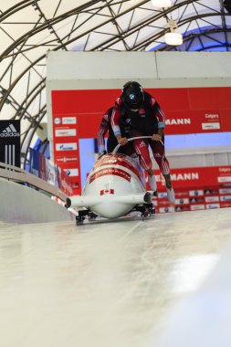 Calgary Kanada 2014 Dünya Kupası yarış kızağı