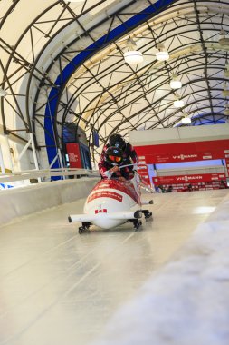 Calgary Kanada 2014 Dünya Kupası yarış kızağı