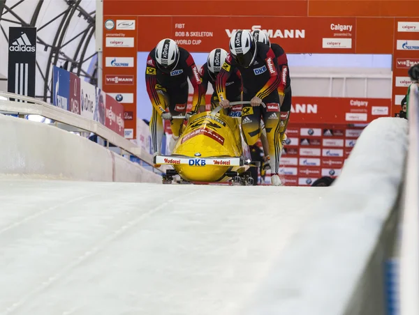 Calgary Kanada 2014 Dünya Kupası yarış kızağı