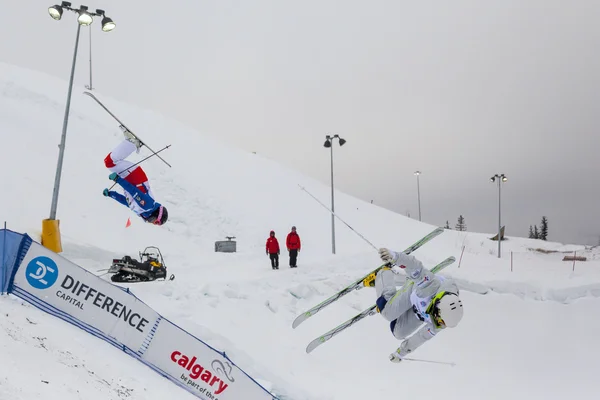 Fis 自由式滑雪世界杯-2015年卡尔加里 — 图库照片