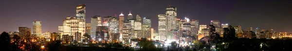 Centro di Calgary di notte . — Foto Stock