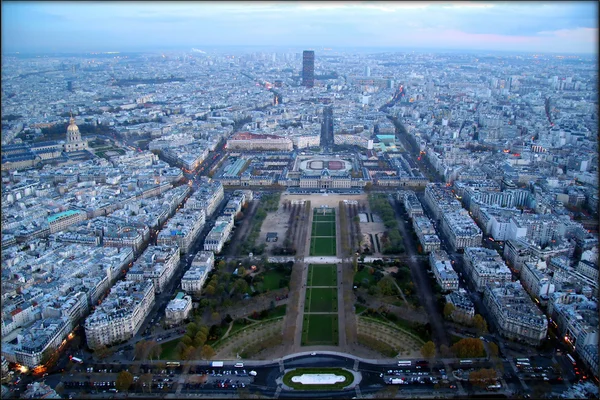 Vista noturna para Paris — Fotografia de Stock