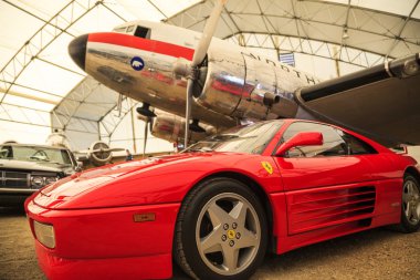 Ferrari ve yaşlı bir kuş