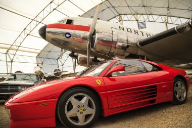 Ferrari ve yaşlı bir kuş
