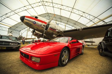 Ferrari ve yaşlı bir kuş