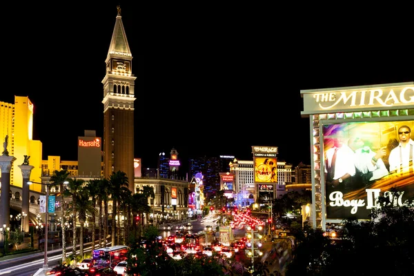 Vista panoramica lungo Las Vegas Blvd — Foto Stock