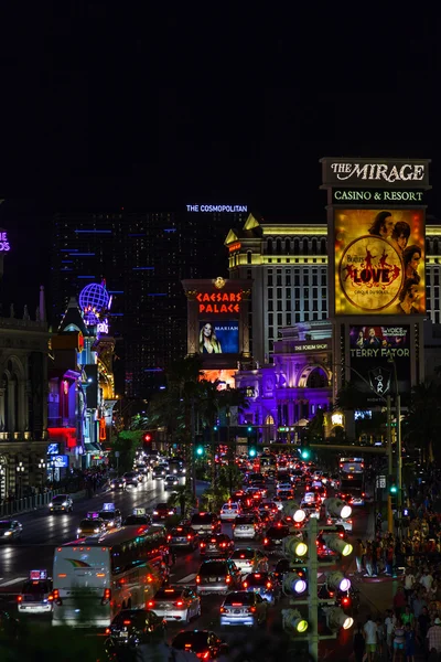 Panoramiczny widok na Las Vegas Blvd — Zdjęcie stockowe