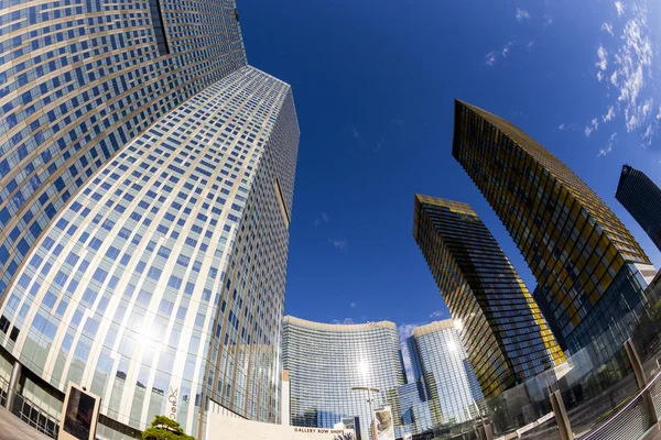 Las Vegas  Aria Hotel and Casinos   and  Cristal mall. — Stock Photo, Image