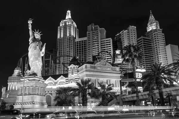 Las Vegas New York - New York v noci — Stock fotografie