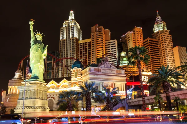 Las Vegas New York - Nova Iorque à noite — Fotografia de Stock