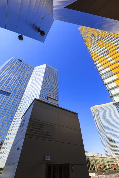 Las Vegas Aria Hotel e Casinos e Centro Comercial Cristal . — Fotografia de Stock