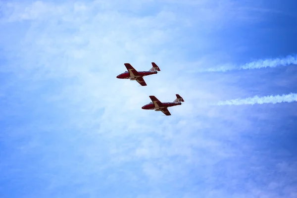 Flyguppvisning — Stockfoto