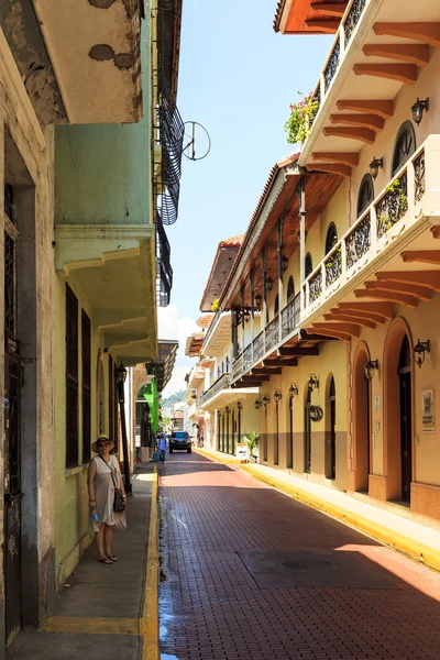 Walk Along  in the Old City       Panama. — Stock Photo, Image