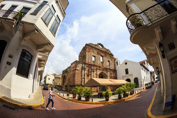 Paseo por las Calles Ciudad Vieja de Panamá — Foto de Stock