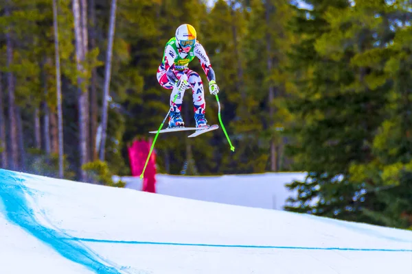 Alpine Ski World Cup Super dámské závod. — Stock fotografie