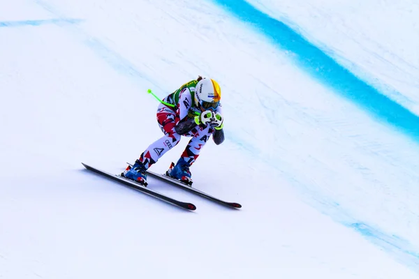 Alpine Ski World Cup Super Ladie de race. — Stockfoto