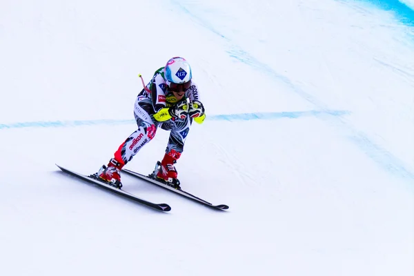 Audi FIS Alpine Ski Copa del Mundo Damas Super G carrera . —  Fotos de Stock