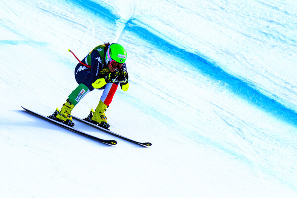 Audi FIS Alpine Ski World Cup Ladies Super G race.