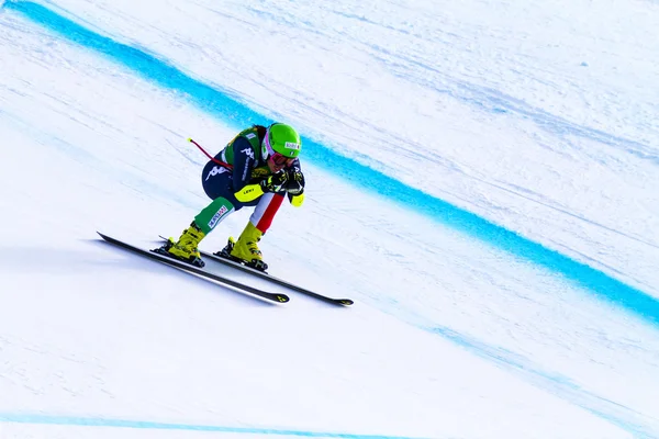 Audi FIS Alpine Ski Copa del Mundo Damas Super G carrera . —  Fotos de Stock