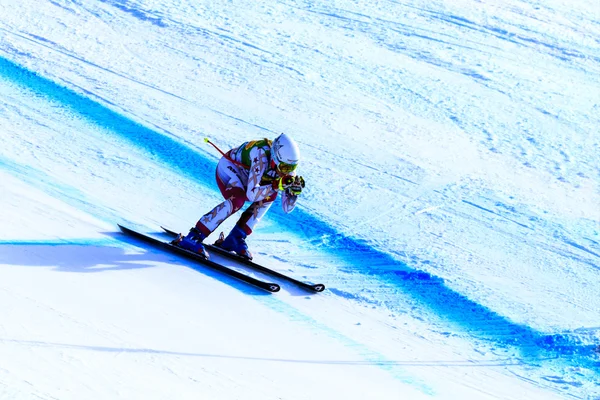 Audi FIS Alpine Ski Copa del Mundo Damas Super G carrera . —  Fotos de Stock