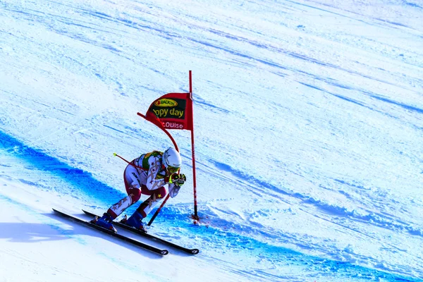 Audi FIS Alpine Ski Copa del Mundo Damas Super G carrera . —  Fotos de Stock