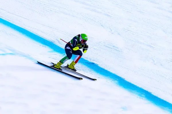 FIS Alpine Ski Copa del Mundo Damas Super G carrera . — Foto de Stock