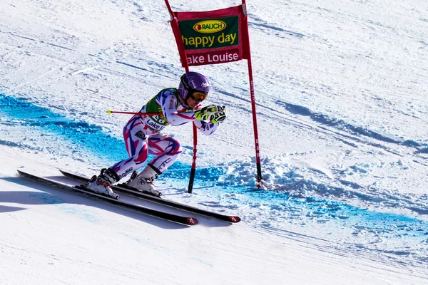 FIS Alpine Ski World Cup dames Super G race. — Stockfoto