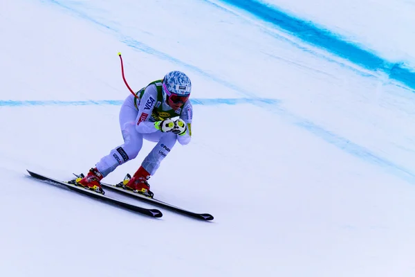 FIS Alpine Ski World Cup Ladies Super G race. — Stock Photo, Image